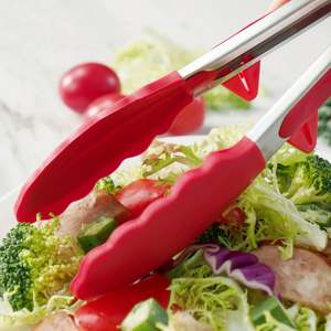 ชุดที่คีบอาหารสแตนเลสเคลือบซิลิโคนทนความร้อน 3 ชิ้น สำหรับบาร์บีคิว - Product Image 3