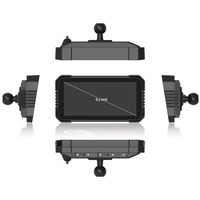 Nouvelle caméra embarquée CarPlay pour moto de 6,25 pouces avec WiFi/surveillance de la pression des pneus, positionnement GPS, placement avant
