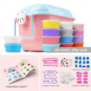 24-Color Ultra <b>Light</b> Non-Toxic Air Dry Soft Polymer Modeling Clay Safe DIY Toys for Kids Girls <b>Space</b> Playdough Slime Plastic - Product Image 6