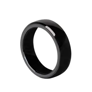 HECERE Smart NFC Ring Wide Surface Ceramic Forum Type 2 215 496 Bytes Chip Universal for Mobile Phone