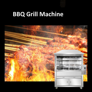 Machine à barbecue électrique commerciale pour dinde, four à barbecue rotatif au gaz pour le Brésil, machine à griller au charbon de bois pour agneau, kebab et poisson - Product Image 2