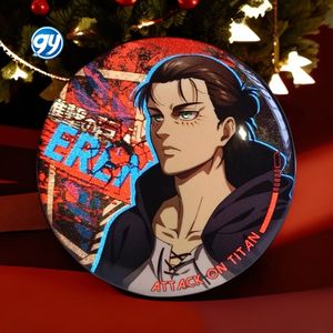 <span class=keywords><strong>Attack</strong></span> <span class=keywords><strong>on</strong></span> <span class=keywords><strong>Titan</strong></span> reflectante doble Flash insignia Levi <span class=keywords><strong>Armin</strong></span> Anime mercancía Pin broche llavero regalo para fanáticos de la acción - Product Image 4