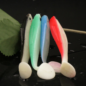Señuelo de Pesca Ya Jie, Señuelo Suave con Cola en T de 75 mm, Señuelo de Agua Media para Pesca en Agua Dulce - Product Image 1