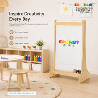 Meubles de maternelle modernes en bois, panneau d'affichage artistique pour l'école maternelle, la garderie, la salle de classe Montessori