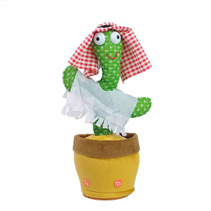 ของเล่นแคคตัสเต้นรำอิเล็กทรอนิกส์ทำจากผ้ากำมะหยี่แบบเติม120เพลงน่ารักขายดีงานตามสั่งของขวัญสำหรับเด็ก - Product Image 4