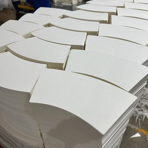 Không in chết cắt giấy trắng Quạt cốc 170gsm + 15 - Product Image 2