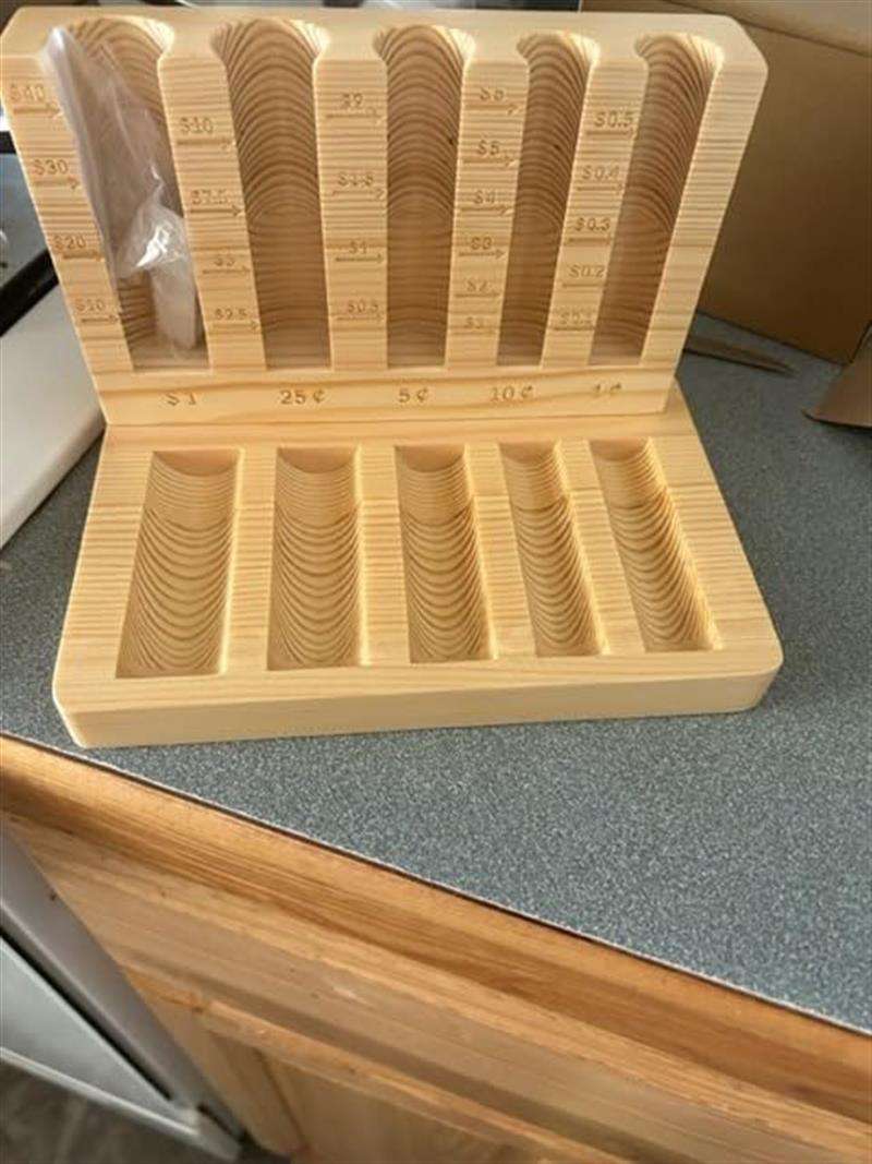 木制硬币分拣机和柜台大容量存储多达460枚硬币独特的存钱罐，带5个隔间| Alibaba.com