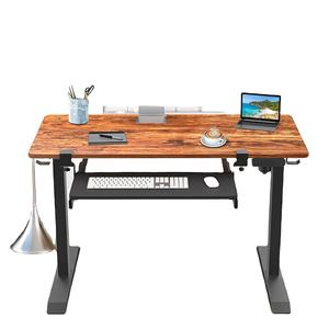 Modern Metaal Wit Grijs Zwart Uitschuifbaar Elektrisch Gemotoriseerd Verstelbaar In Hoogte Staand Bureau - Product Image 5