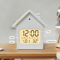 Cadeau de promotion mignon alarme chevet calendrier numérique nuit table de chevet intelligente petite Table grande maison horloge conception pour adolescentes