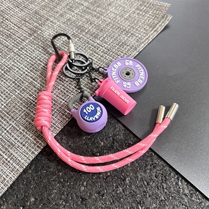Custom 3D Fitness Gym Kettlebell Colorful Rope Pendant Accessories Fitness Pendant Promotional Items Gym Give Away