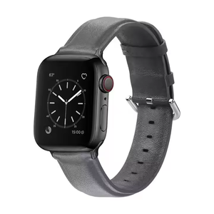 Correa de cuero genuino para <span class=keywords><strong>Apple</strong></span> <span class=keywords><strong>Watch</strong></span> Band 44mm <span class=keywords><strong>45mm</strong></span> 42mm Correa de reloj de lujo para IWatch <span class=keywords><strong>Serie</strong></span> <span class=keywords><strong>7</strong></span> 3 4 5 6 Se 4 Correa de reloj de moda - Product Image 5