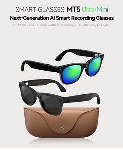 Lunettes Intelligentes 2026 MT5 MiniAI avec Caméra 8MP, Bluetooth 5.4, Wi-Fi, Traduction, Assistant Vocal, Son Stéréo, IP65 - Product Image 3