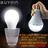 Lámparas led bombillas de emergencia W 9W 12W 15W E27 B22 lámpara Bombilla Lampadas Focos Material Lampara Led recargable led Bombilla