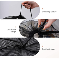 Sac à linge en grande maille lavable en machine Sacs à linge en maille robuste Panier à linge verrouillable avec cordon de serrage
