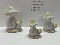 Décoration de table champignon coloré en céramique personnalisable pour figurines de printemps et de Pâques Objets décoratifs