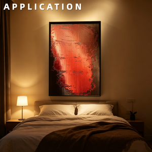 Art en fil métallique, aux couleurs rouge et noir, qui dégage une puissance intérieure puissante qui rehausse l'atmosphère spirituelle de l'espace. - Product Image 3