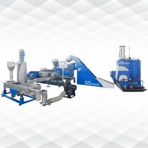 Caco3 Filler Masterbatch Making Machine Plastic Filler Korrel Extruder Machines Tweetraps Extruder Ontwerp