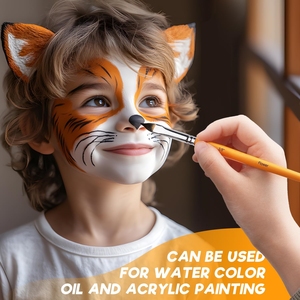 13 Uds pinceles <span class=keywords><strong>para</strong></span> pintura facial juego sintético profesional <span class=keywords><strong>para</strong></span> arte corporal Halloween Cosplay teatro maquillaje - Product Image 5