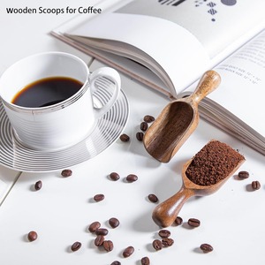 Natural Wood Scoop hood Scoops for Jars <b>Measuring</b> <b>Spoons</b> for Ground Coffee Wooden Scoops Multipurpose - Product Image 1