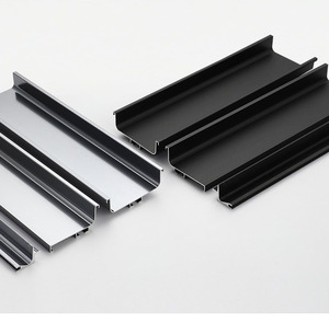 マットブラックC型アルミ製プロファイル隠しキッチンキャビネット引き出しハンドルモダン家具プル - Product Image 2