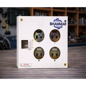 Boîte de distribution industrielle à 4 prises + 1 disjoncteur, boîtier métallique, modèle OMDMS KK58, provenance Inde - Product Image 2
