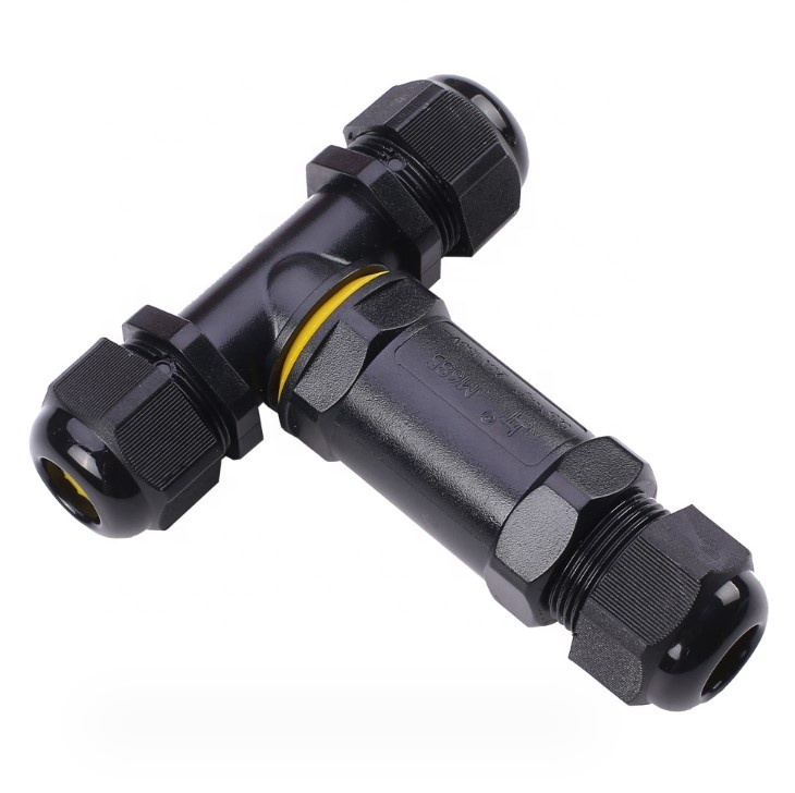 Новый T-Тип 2-5 ядер водонепроницаемый разъем IP68 Трехходовой водонепроницаемый разъем освещения Кабельный разъем