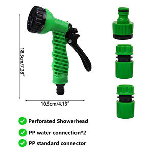 Pistolet pulvérisateur multifonctionnel ABS, pratique pour le lavage de voitures à domicile, arrosage des fleurs, pistolet à eau 7 fonctions - Product Image 6