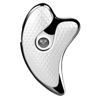 Elektrisches Schönheitsgerät Gua Sha Board mit Warmlicht, Delfin-Design, Handgerät mit Mikrostrom-Vibration und Infusionsfunktion für Nackenstraffung