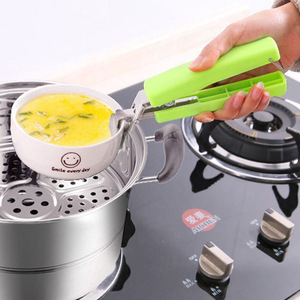 Anti Scalding Bowl Tongs Stainless Steel With Silicone Tip For Steaming Dishes Household Use - Product Image 2