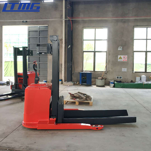 LTMG2022新しいタイプの自動ストラドルレッグスタッカー1000kg1500kg 2ton 3ton AGV電動スタッカー、2mダブルマスト付き - Product Image 3