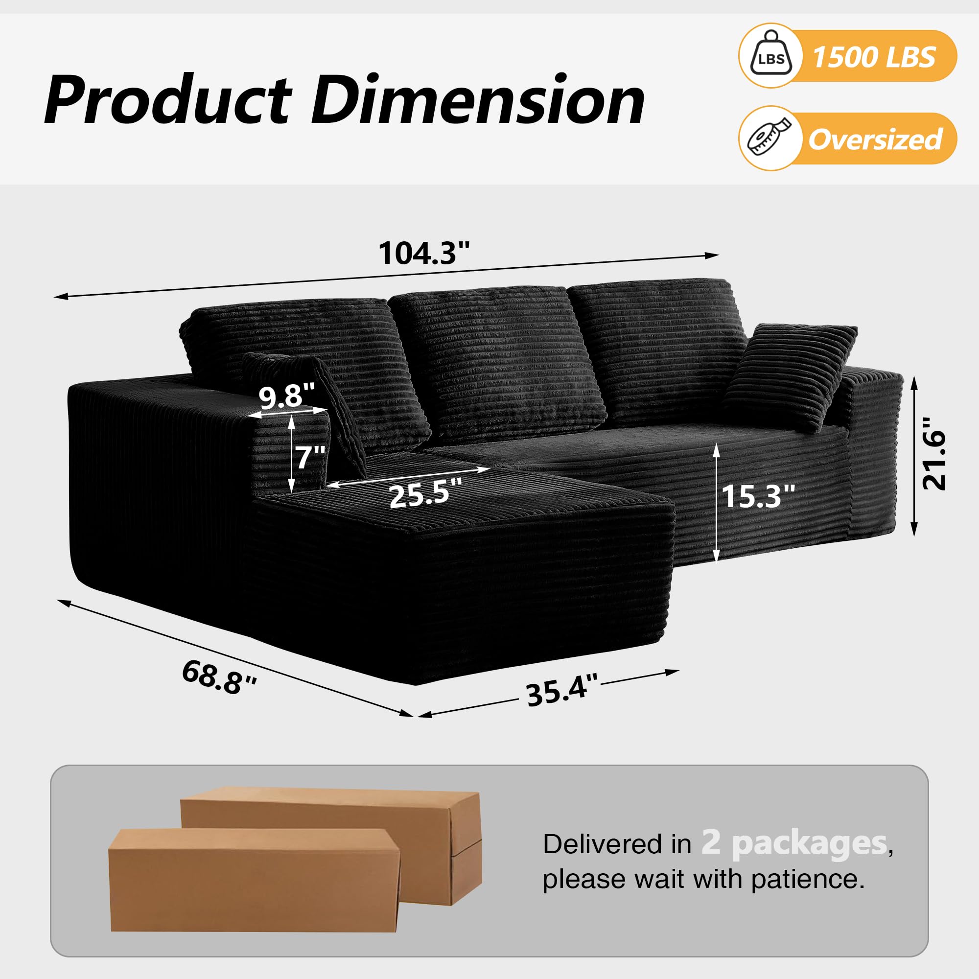 couch sectional modular