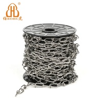 Chaîne en métal torsadée BOHU sur bobine, chaîne décorative en rouleau pour paniers suspendus, lampes, artisanat, décoration de jardin, bricolage