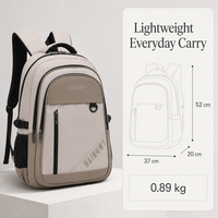 Sac à dos de voyage unisexe HAIBOWY pour courts séjours, en polyester, imperméable, grande capacité, décontracté, pour hommes, femmes et étudiants