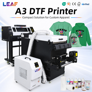 LEAF DTF PET Film Printer 30cm 33cm 42cm 45cm 60cm A3 A2 A1 White Ink Heat Transfer Machine For Garment Tshirt Printing
