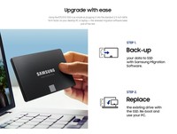 SSD Samsung EVO 870 Disque SSD interne SATA3 2,5 pouces 250 Go 500 Go 1 To 2 To 4 To 8 To pour ordinateur portable et ordinateur de bureau