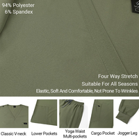 Ensemble de tenues médicales tendance 2026 pour femmes : Blouse et pantalon jogger anti-plis, uniforme d'hôpital lavable