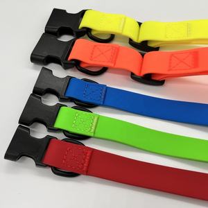 2024 moda de lujo impermeable suave Tpu recubierto de nailon caucho silicona Pvc correas <span class=keywords><strong>collar</strong></span> de perro y conjunto de correa de plomo - Product Image 4