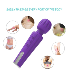 Leistungsstarker Handmassagestab aus Silikon, Vibrator für Knie, Fuß, Bein, Rücken, Nacken, Körper, Sport-Entspannungs-Elektromassagegerät - Product Image 3