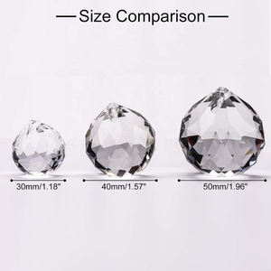 Prisms <strong>Crystal</strong> Glass <strong>Ball</strong> with Hole for Suncatcher Chandelier Hanger 4cm - Product Image 3