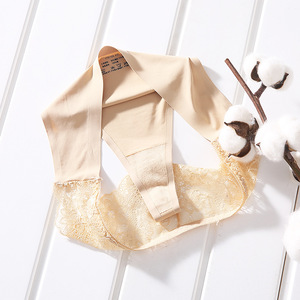 กางเกงในผู้หญิงแบบเซ็กซี่ ขอบลูกไม้ สายรัดหลังแบบ T-back ผ้าไหมน้ำแข็งไร้รอยต่อ เอวต่ำ ซีทรู ระบายอากาศได้ดี ขายส่ง - Product Image 2