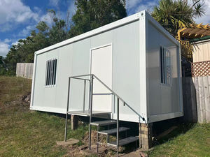 บ้านตู้คอนเทนเนอร์แบบพกพาพับได้โครงสร้างเหล็กแพ็คแบนแบบเคลื่อนย้ายได้สำเร็จรูป - Product Image 2