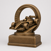 Trophée de la course automobile de vitesse WeiVista en résine, statue de voiture de F1