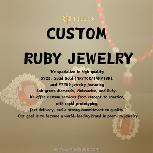Anillo de Rubí Sintético 5A Starsgem, Rubí Pulido Color Sangre de Pichón, Gema Suelta Redonda Ovalada, Rubí Cultivado en Laboratorio - Product Image 6