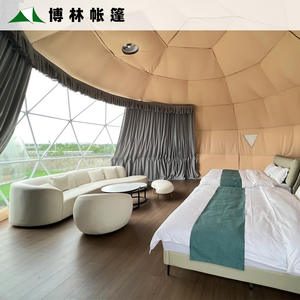 Tienda de campaña esférica de techo redondo para camping, alojamiento y desayuno, con vistas estrelladas, ideal para hoteles resort, sitios turísticos y viajes literarios. - Product Image 3