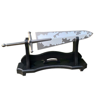 Moda Metal <span class=keywords><strong>Anime</strong></span> espada <span class=keywords><strong>Asta</strong></span> modelo 30,5 cm juguete Katana modelo Aleación de Zinc lujo conmemorativo artesanía decorativa - Product Image 1