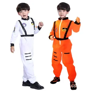 Trajes de Halloween para crianças, meninos e meninas, macacão espacial de astronauta, fantasia de cosplay com suporte para filmes, com dropshipping, 2024