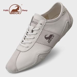 Chaussures pour hommes Gongyang 2026 Nouveau style en cuir véritable à semelle souple, décontractées, à lacets, respirantes, antidérapantes, polyvalentes pour l'extérieur - Product Image 3