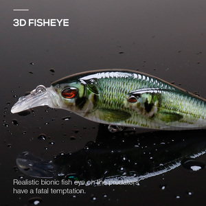 VTAVTA 12.5cm,10.5g leurres de pêche Minnow Crank Bait Crankbait Bass Baits Set Kit Tackle Treble Hook - Product Image 2