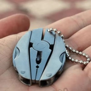 Portable Stainless Steel Multifunctional Tool <b>Pliers</b> Knife Screwdriver Keychain for Outdoor Use! - Product Image 1