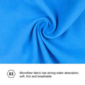 Serviette de sport en microfibre personnalisée, serviette de voyage, serviette de sport pour l'extérieur, super absorbante, serviette de sport pour la salle de sport - Product Image 2